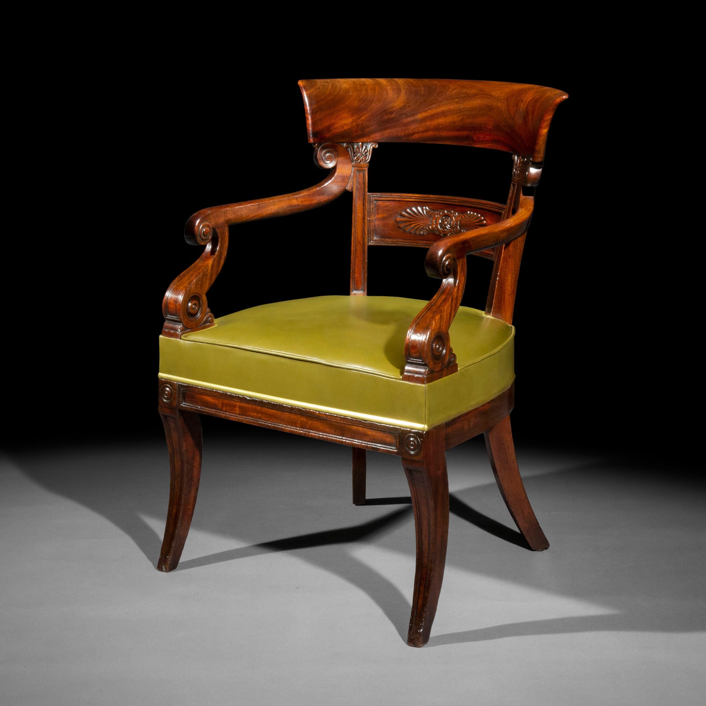 Fine Regency Klismos Armchair