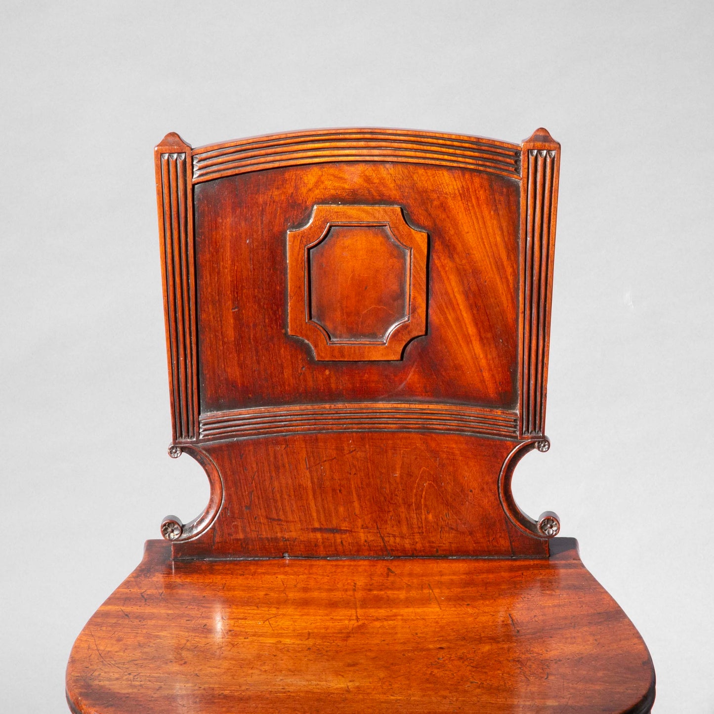 Pair of George III Neoclassical Hall Chairs