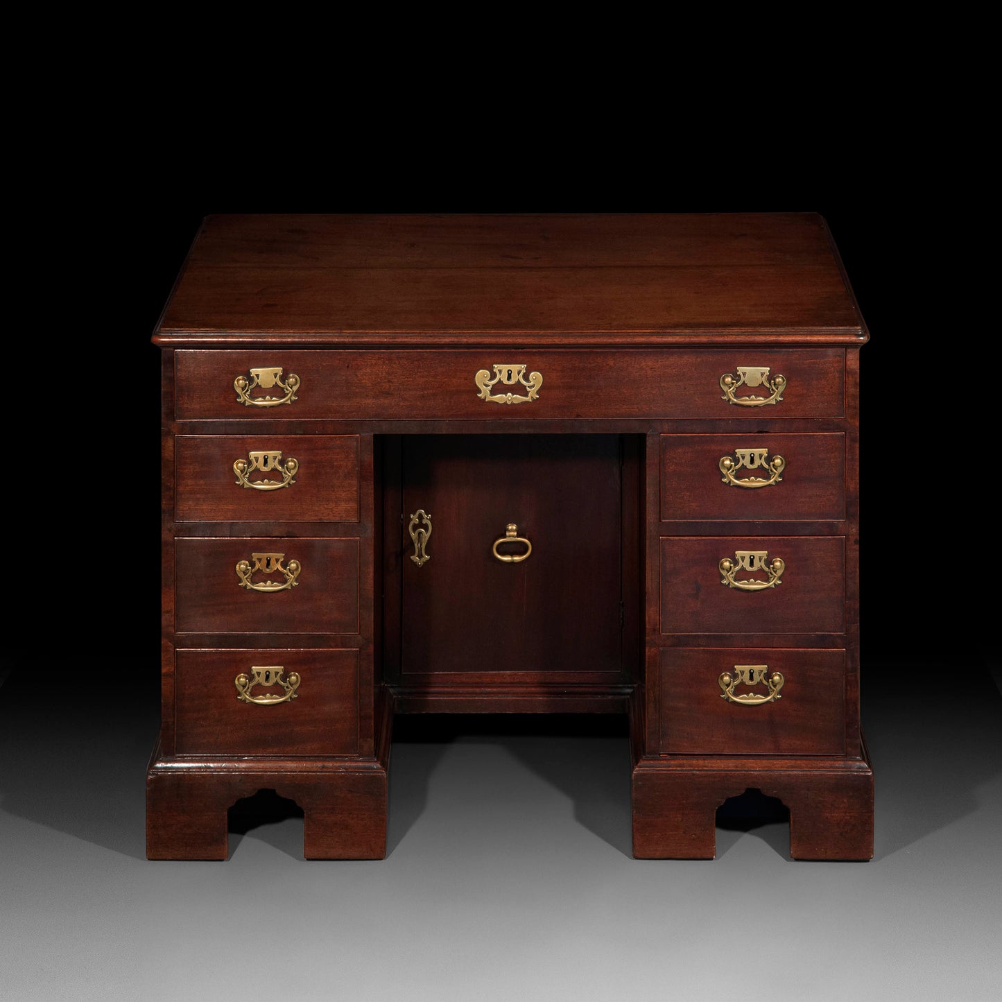 George II Mahogany Kneehole Desk