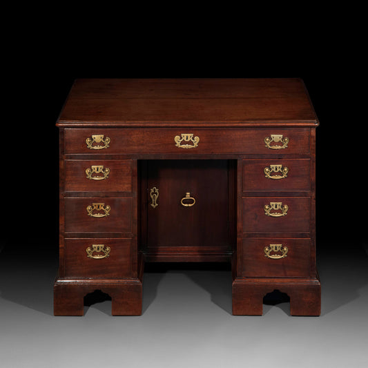George II Mahogany Kneehole Desk