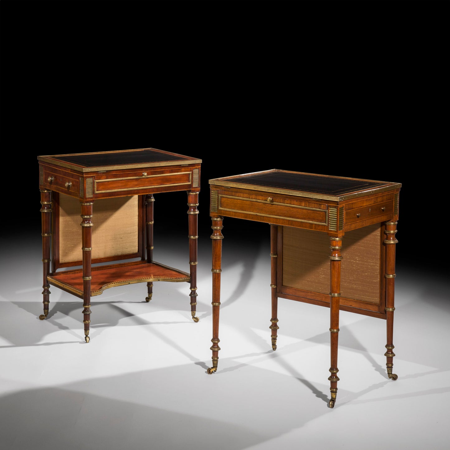 Near Pair of Regency Writing Tables attributed to John McLean