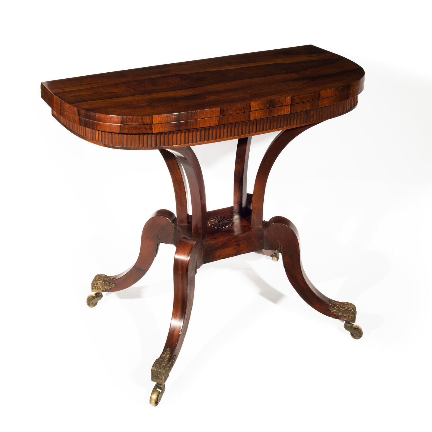 Regency Rosewood Card Table, attributed to William Trotter