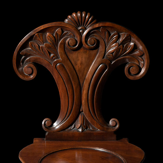 Pair of Regency Hall Chairs, attributed to Gillows