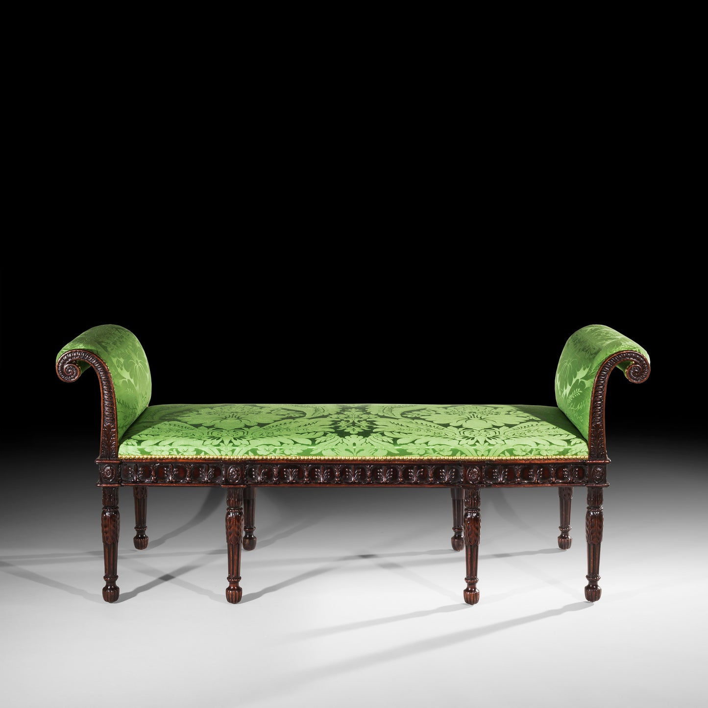 Fine Neoclassical Mahogany Stool