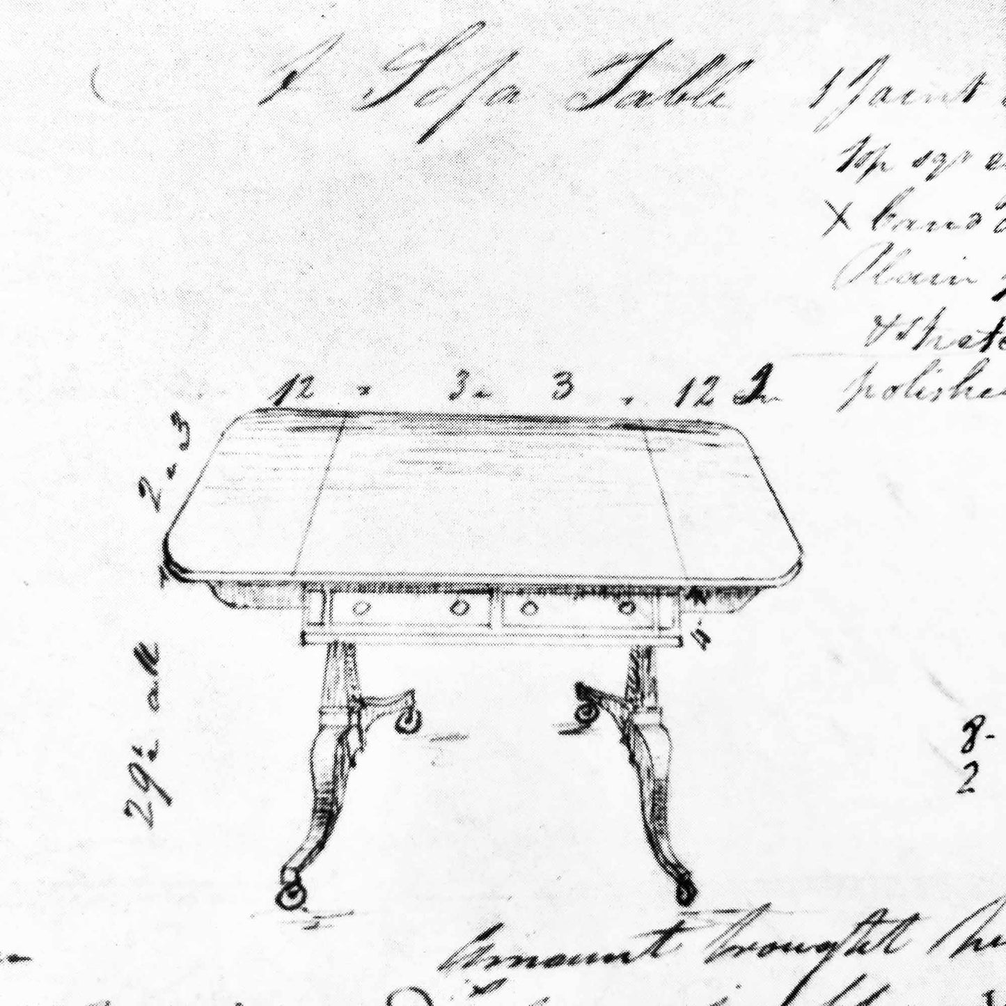 Regency Sofa Table