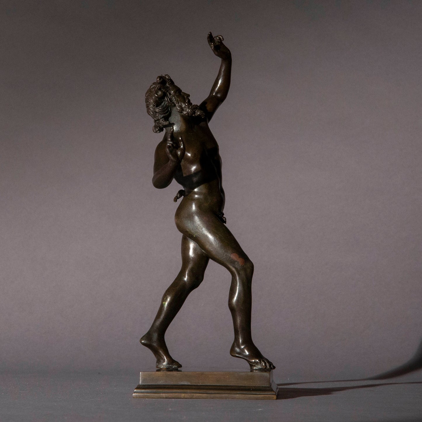 Grand Tour Bronze Dancing Faun of Pompeii