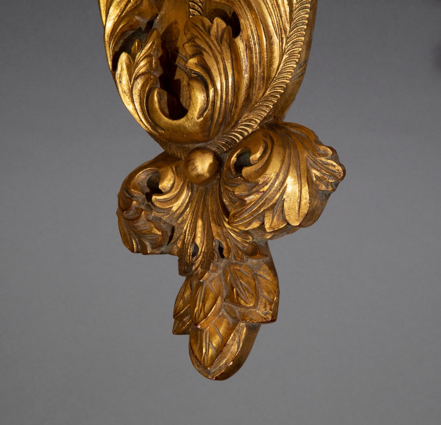 Large Pair of Giltwood Acanthus Wall Brackets