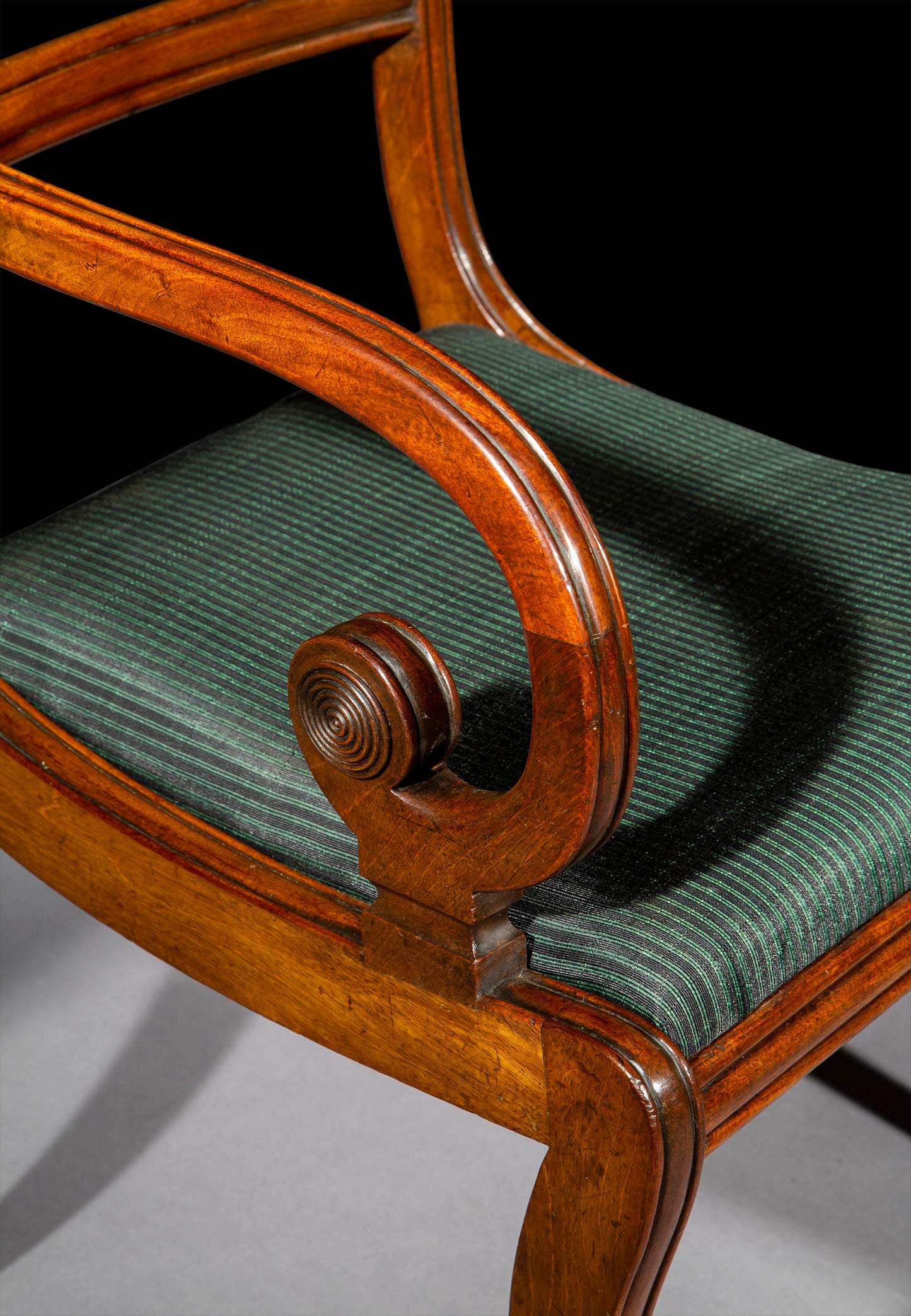 Fine Regency Klismos Armchair
