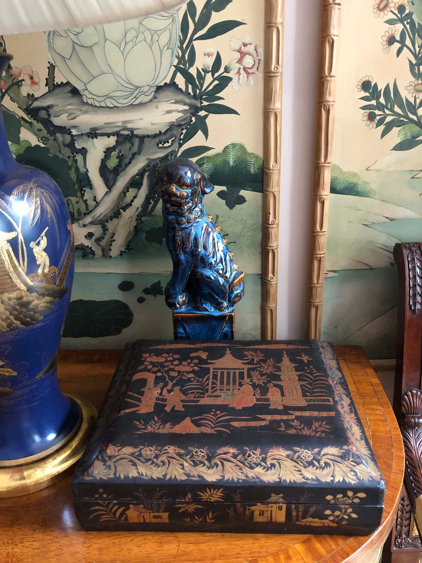 19th Century Chinoiserie Lacquer Box