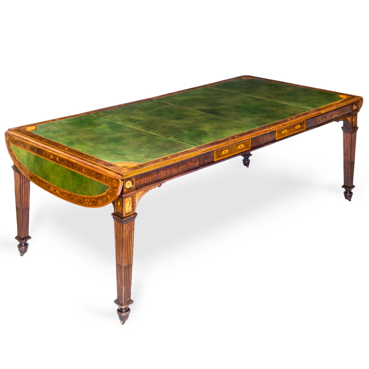 Exceptional Neoclassical Library Table by Howard & Sons