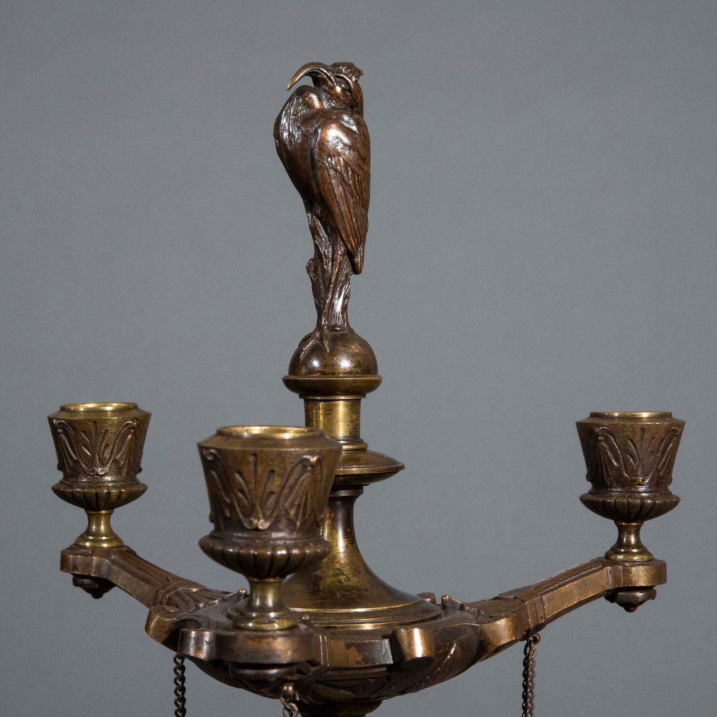 19th Century Bronze Etruscan Candelabrum
