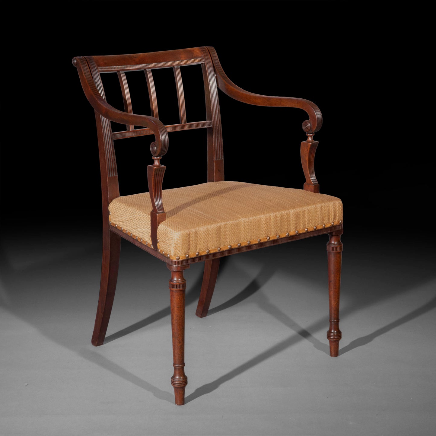 Fine George III Open Armchair