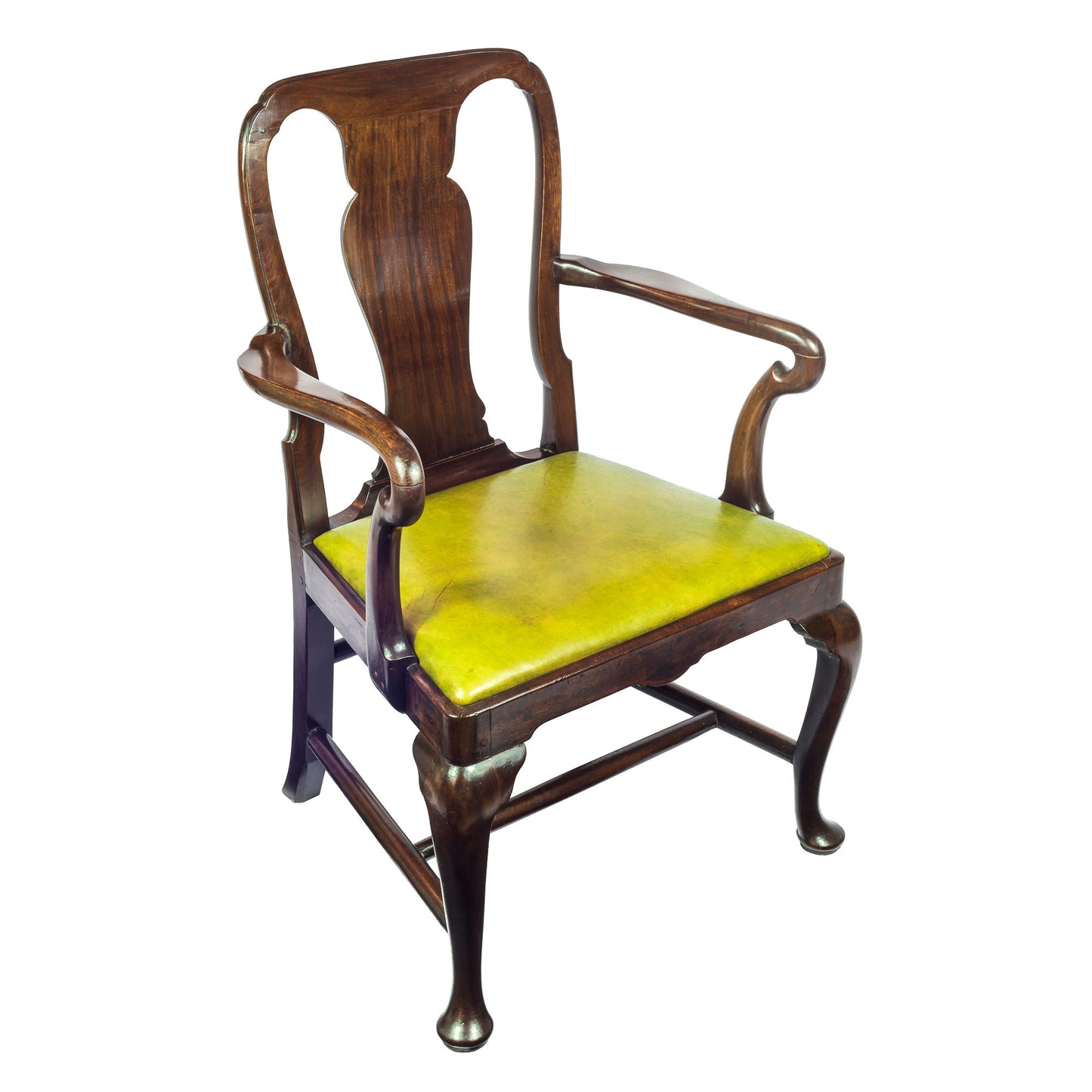 Superb George II Cuban Mahogany Open Armchair