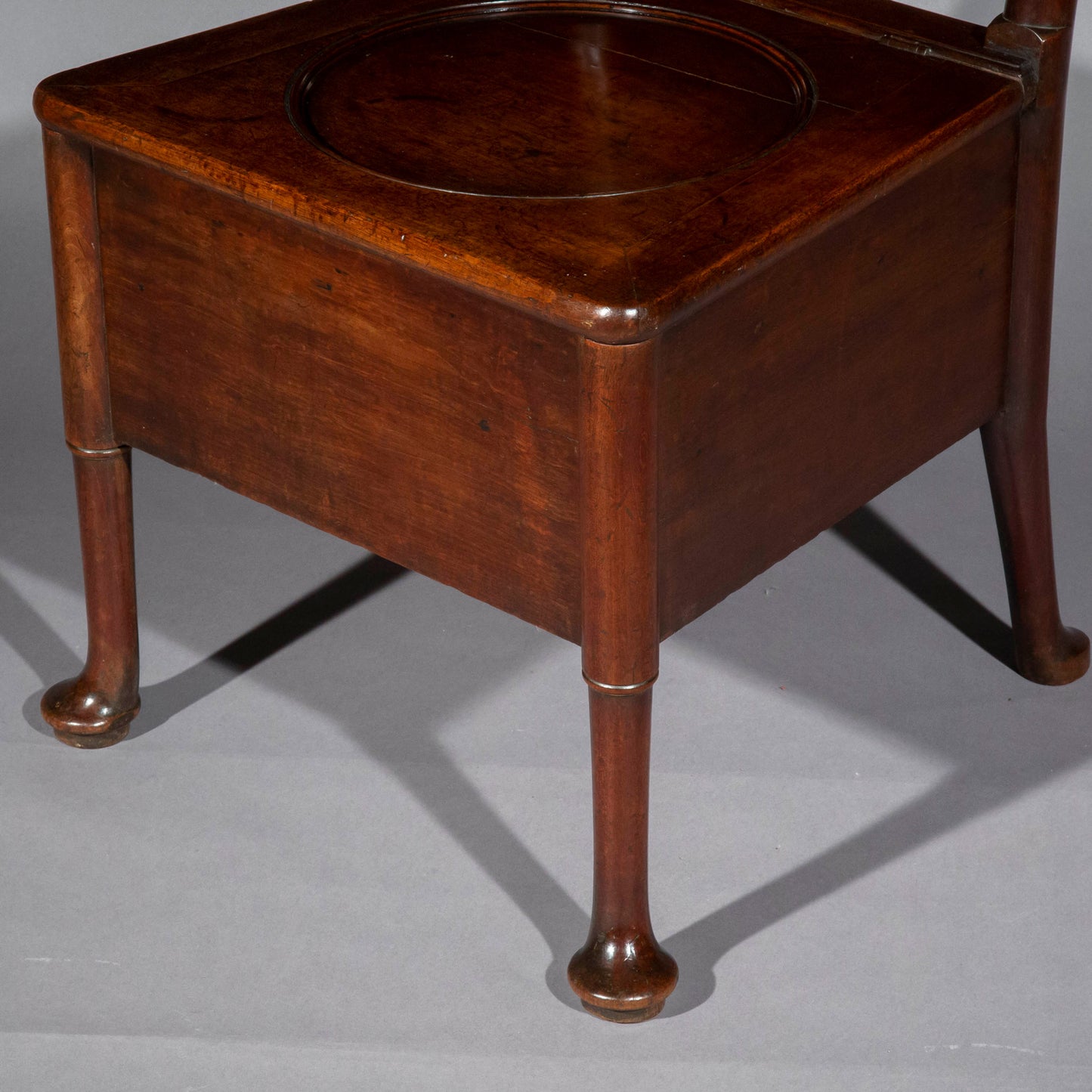 Pair of Early Georgian Walnut Hall Chairs