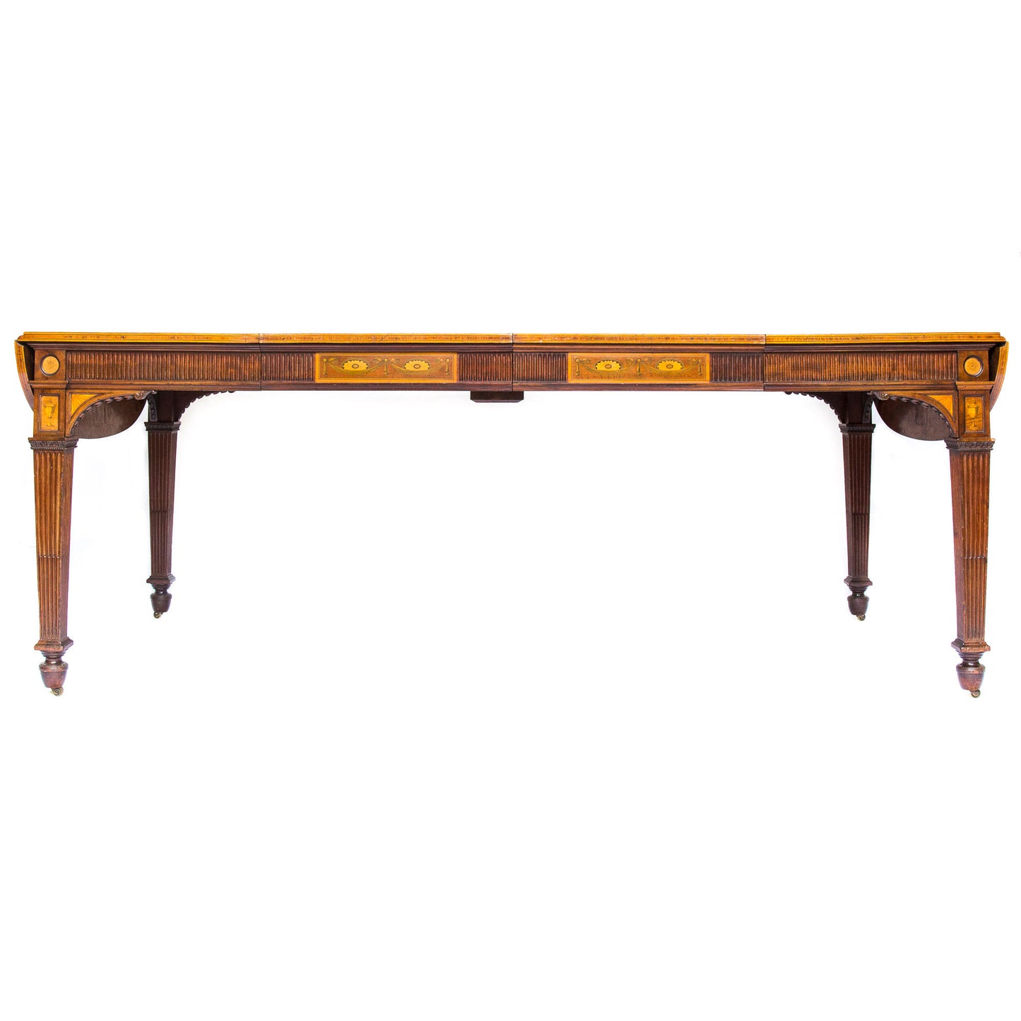 Exceptional Neoclassical Library Table by Howard & Sons