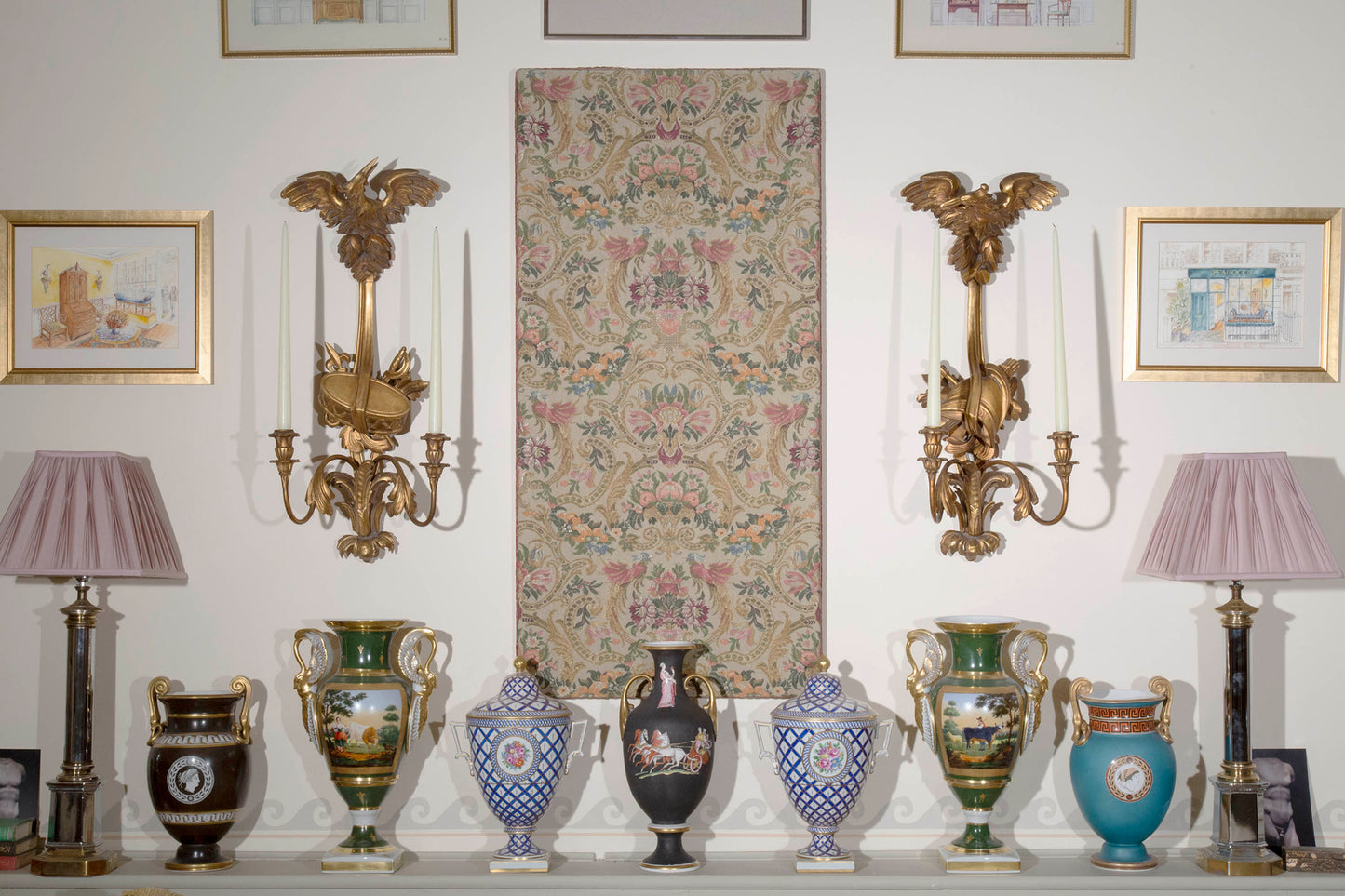 Pair of 19th Century Giltwood Wall Lights or Sconces