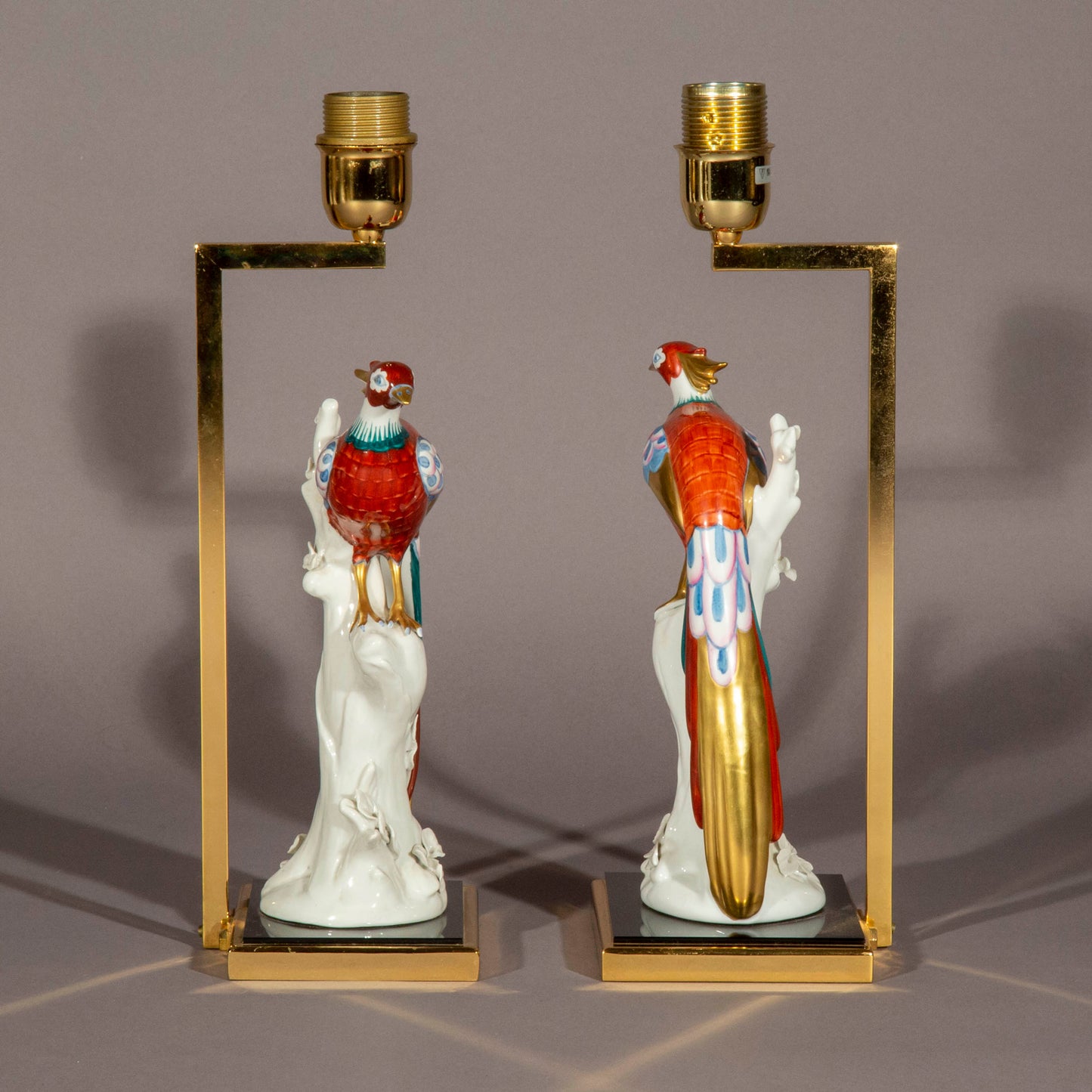 Pair of Italian Porcelain Table Lamps
