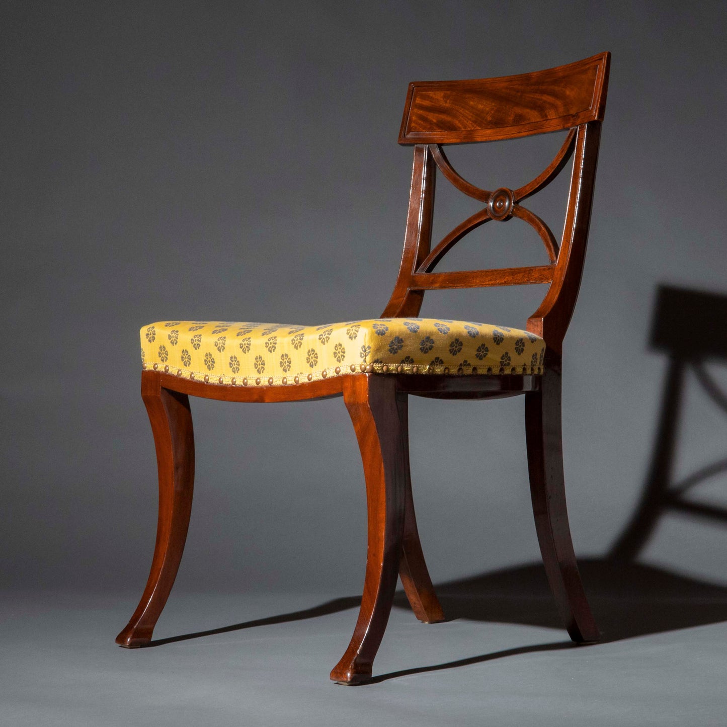 Set of Six Regency Klismos Dining Chairs, attributed to Gillows