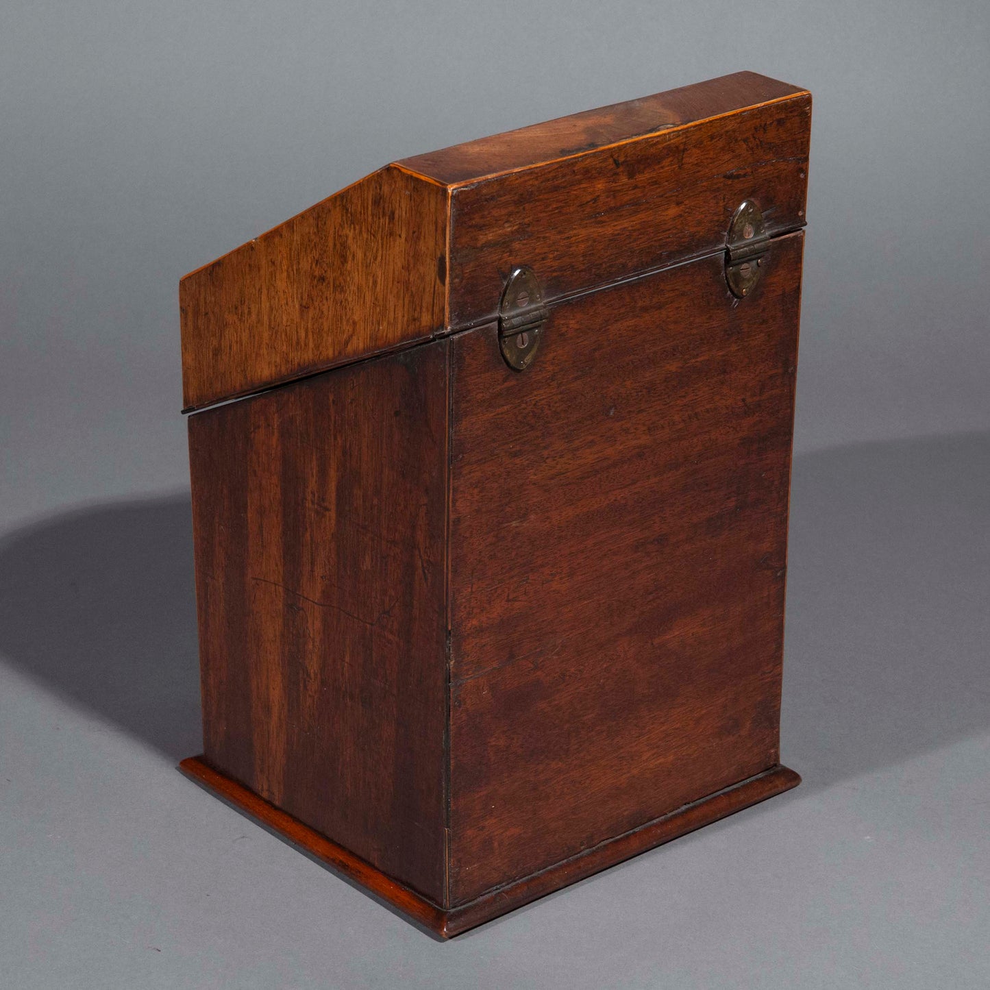 Georgian Serpentine Cutlery Box or Stationery Box