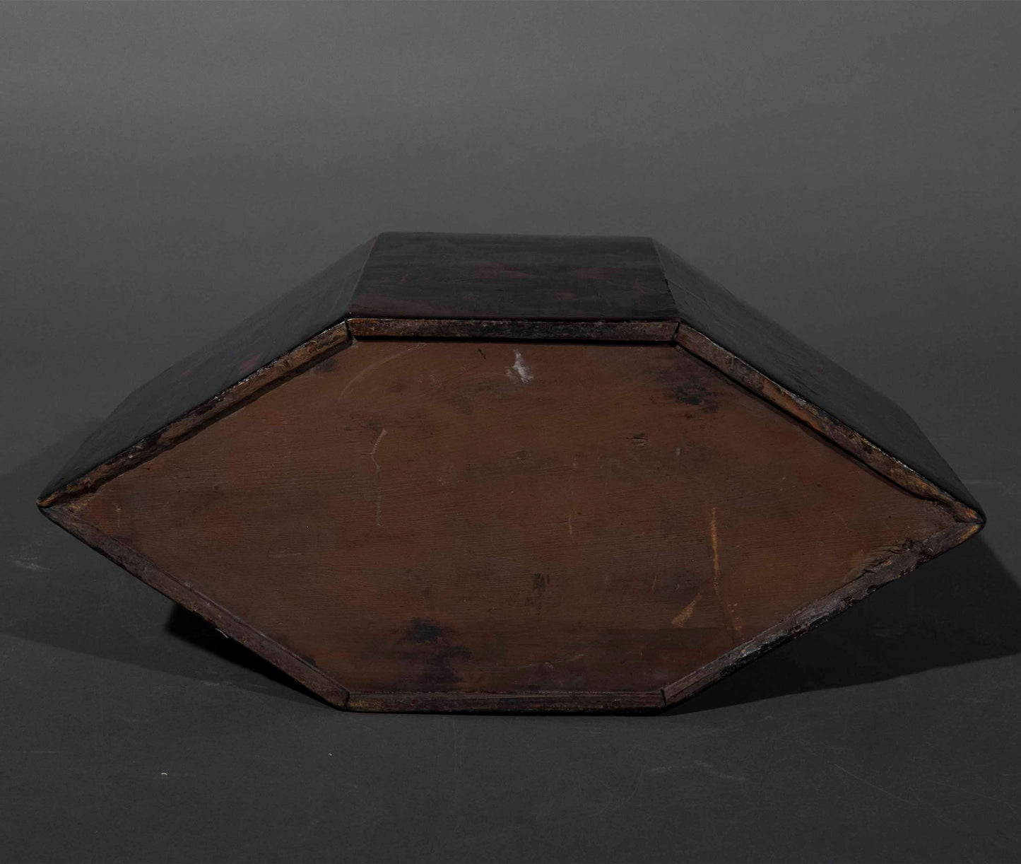 19th Century Hexagonal Chinoiserie Lacquer Stand
