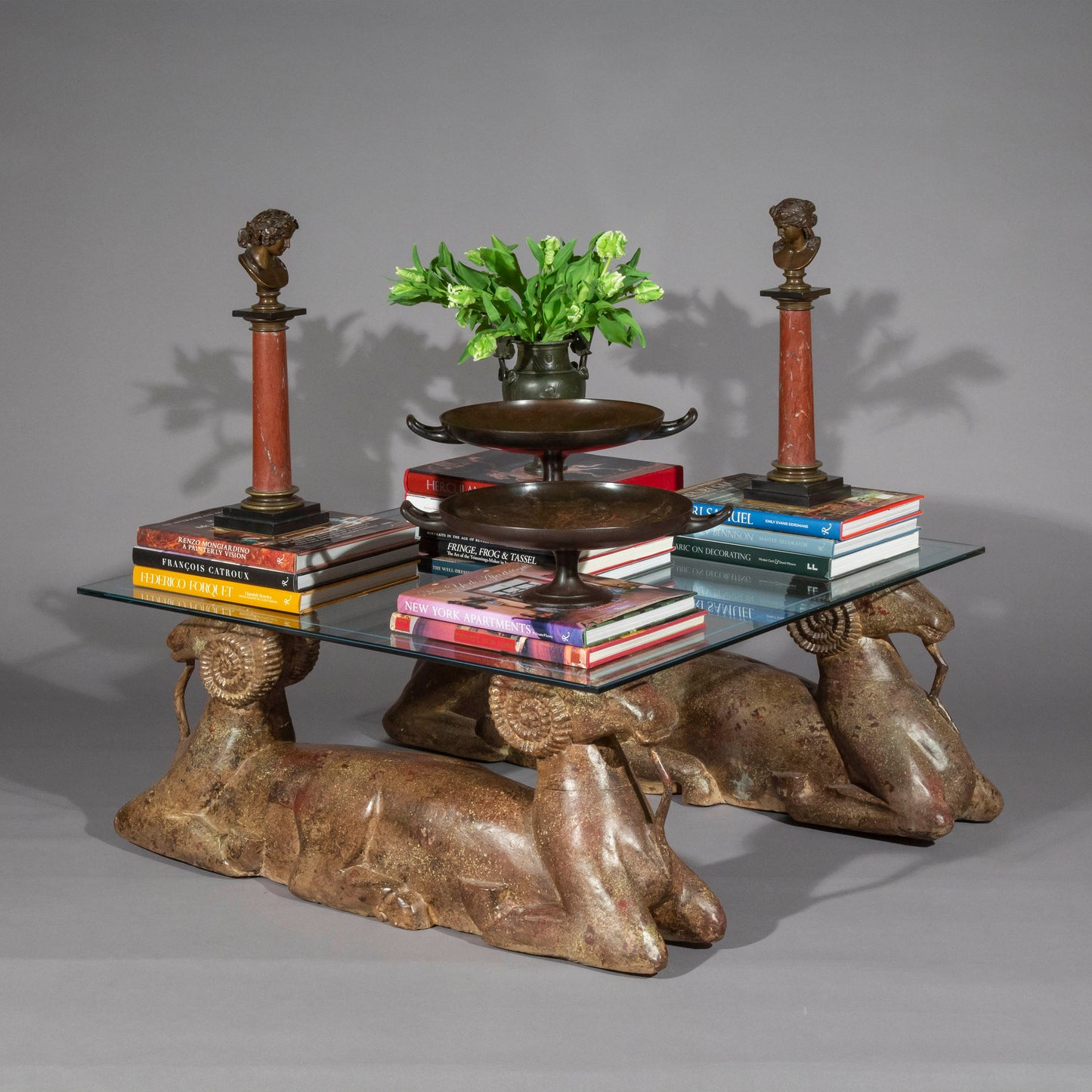 Unusual Oriental 'Tang Rams' Coffee Table