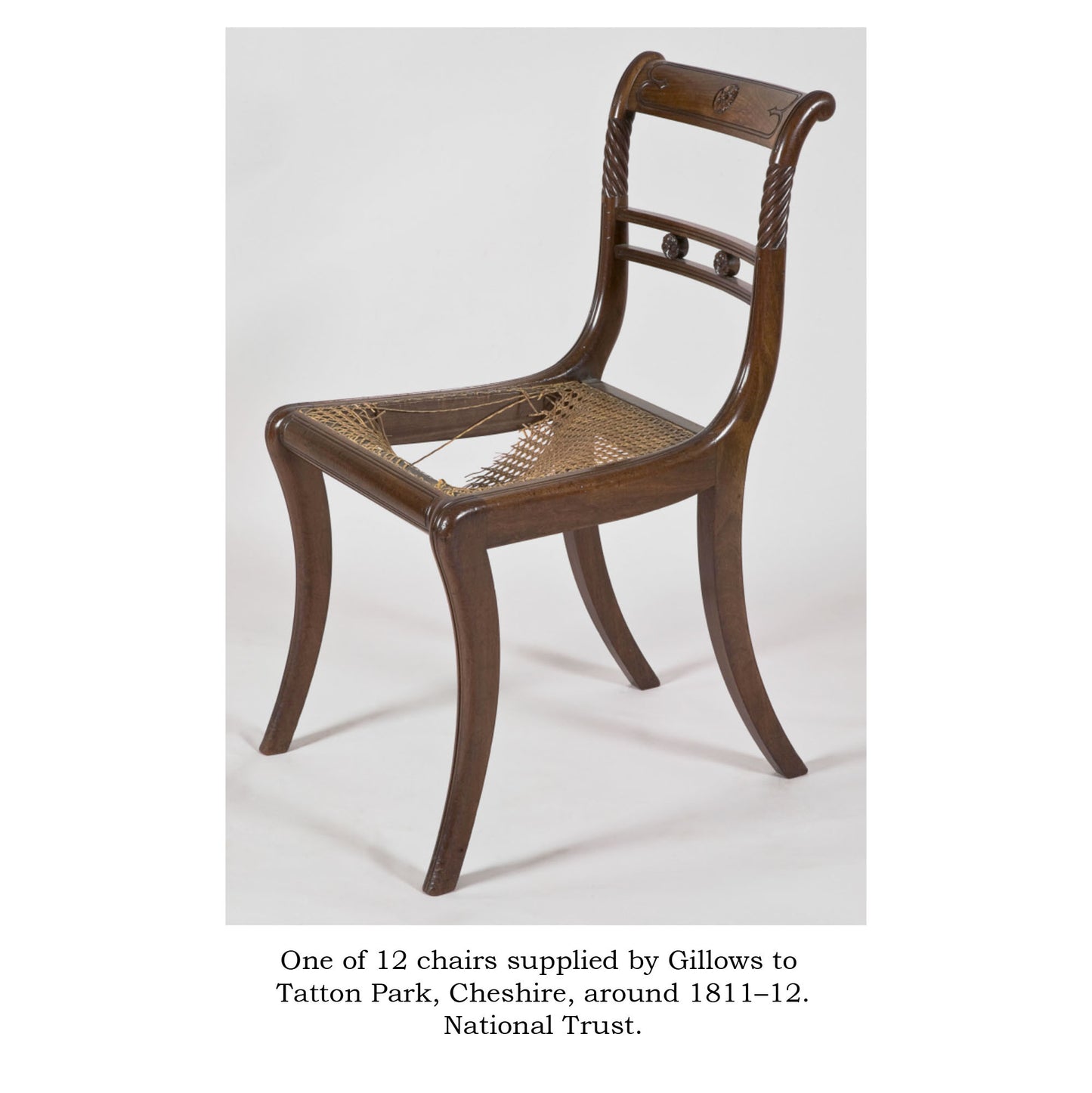 Set of Twelve Regency Klismos Chairs, attributed to Gillows