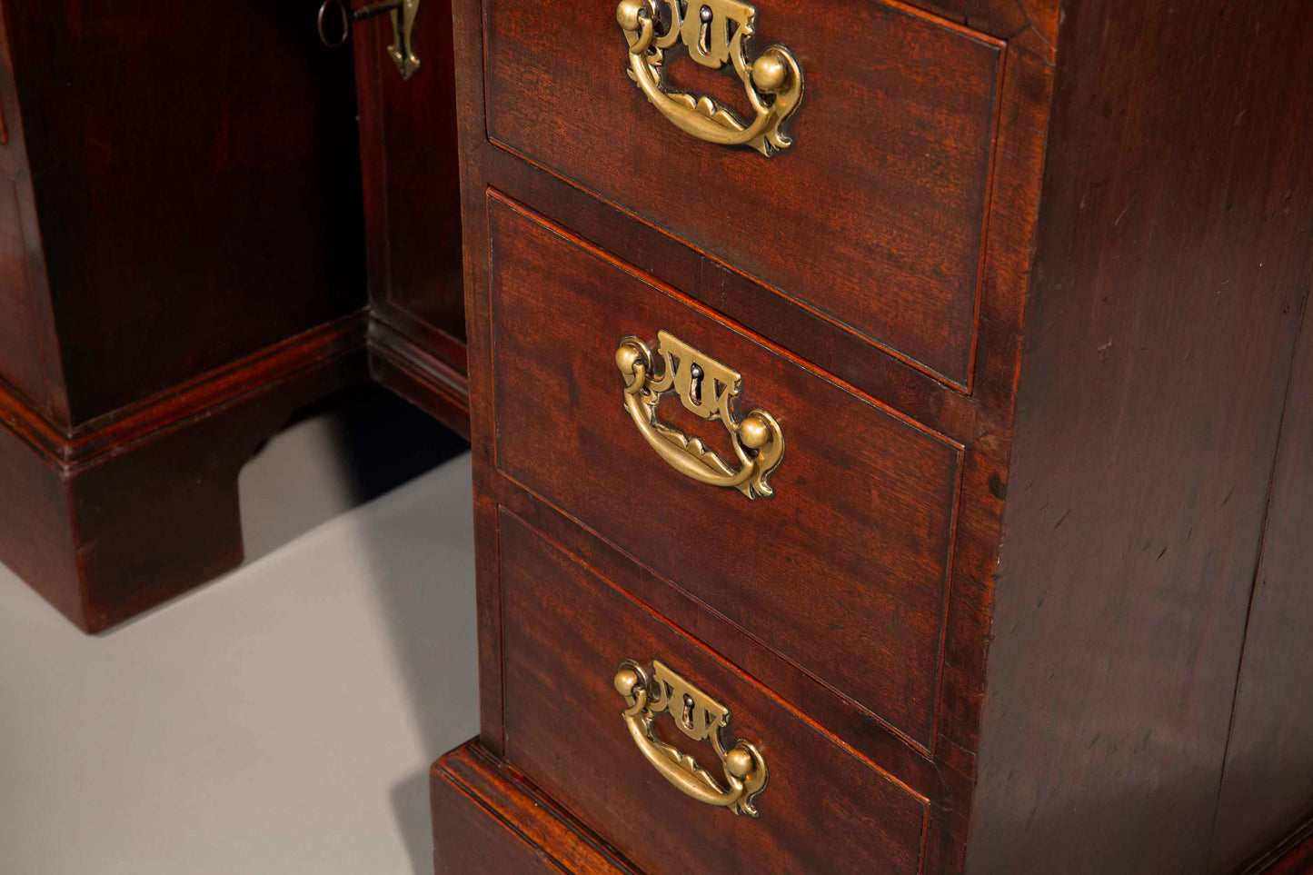 George II Mahogany Kneehole Desk