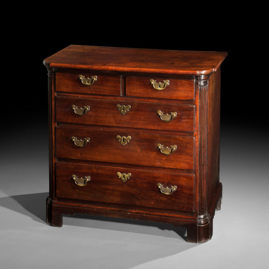 Fine George II Red Walnut Chest of Drawers
