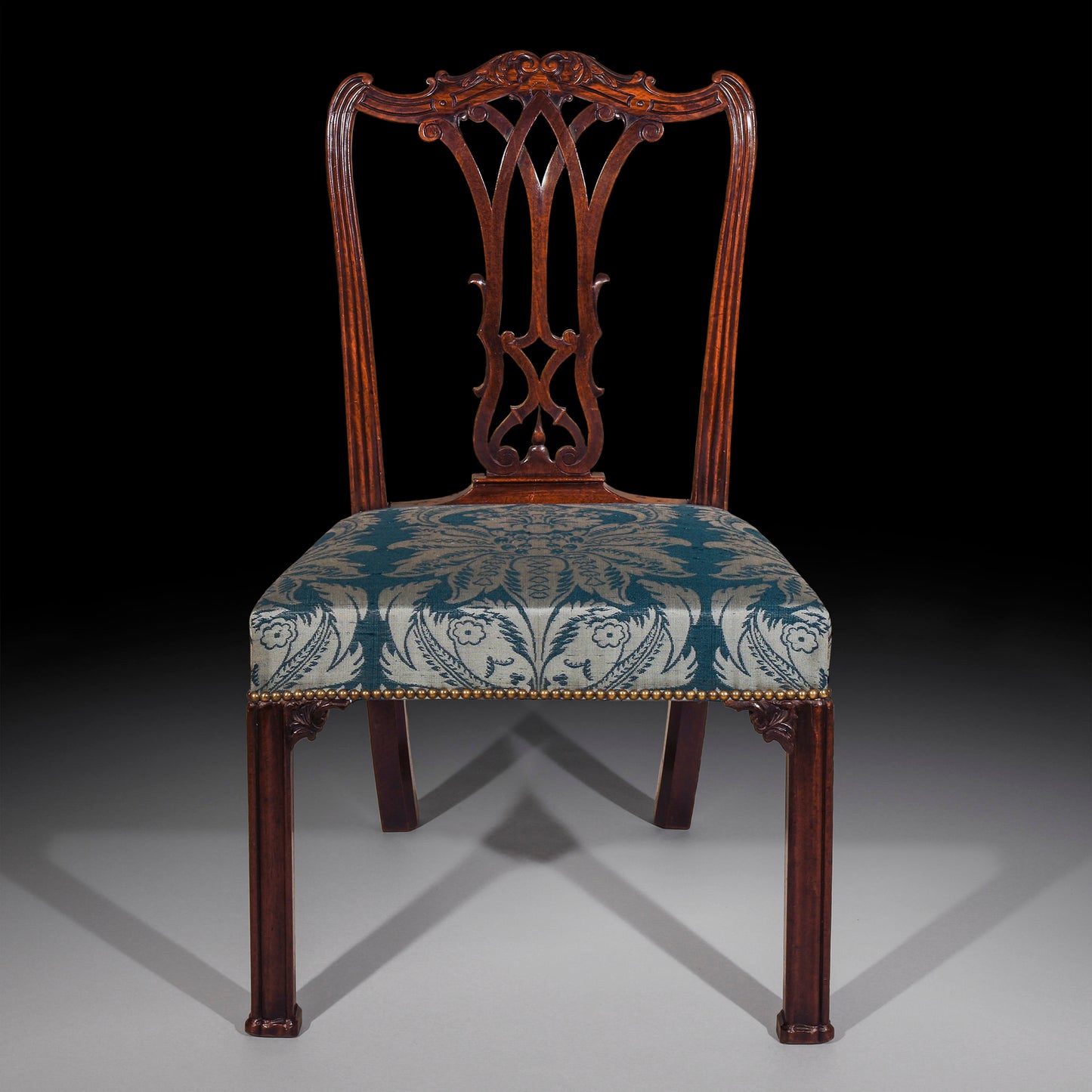 Fine Pair of George III Chippendale Mahogany Chairs