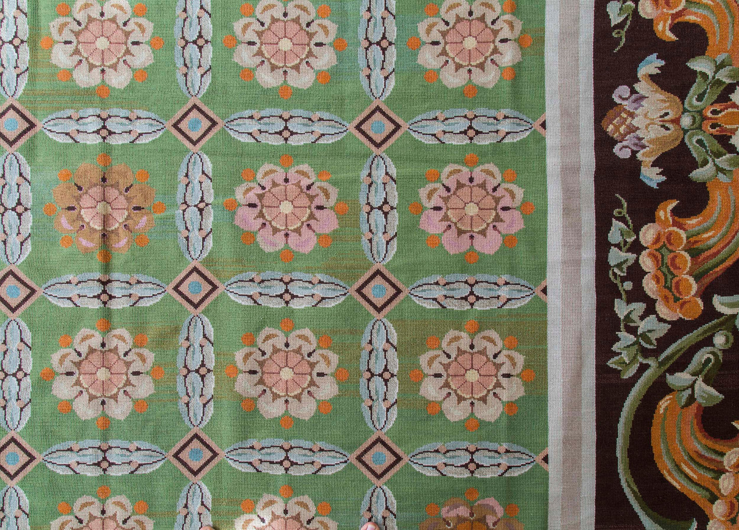 Fine European Neoclassical Needlepoint Carpet