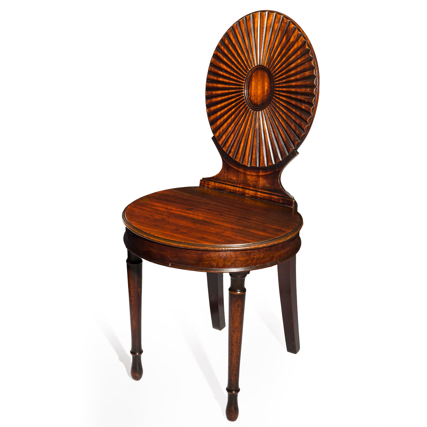 Fine Pair of George III Hall Chairs, Manner of Mayhew and Ince