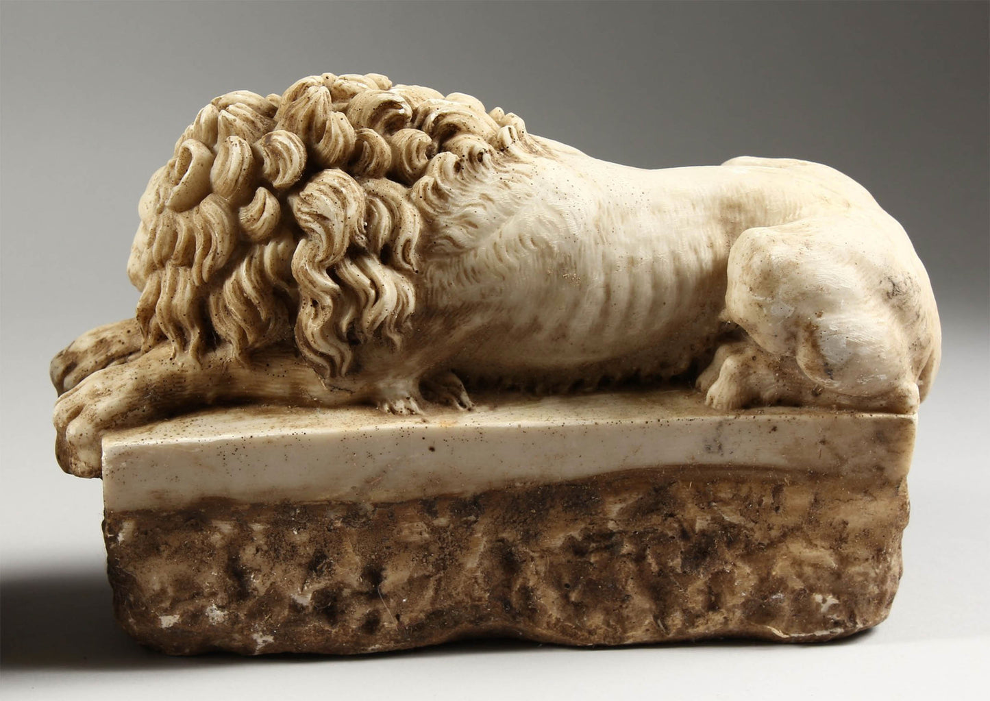 Pair of Canova Lions Sculptures