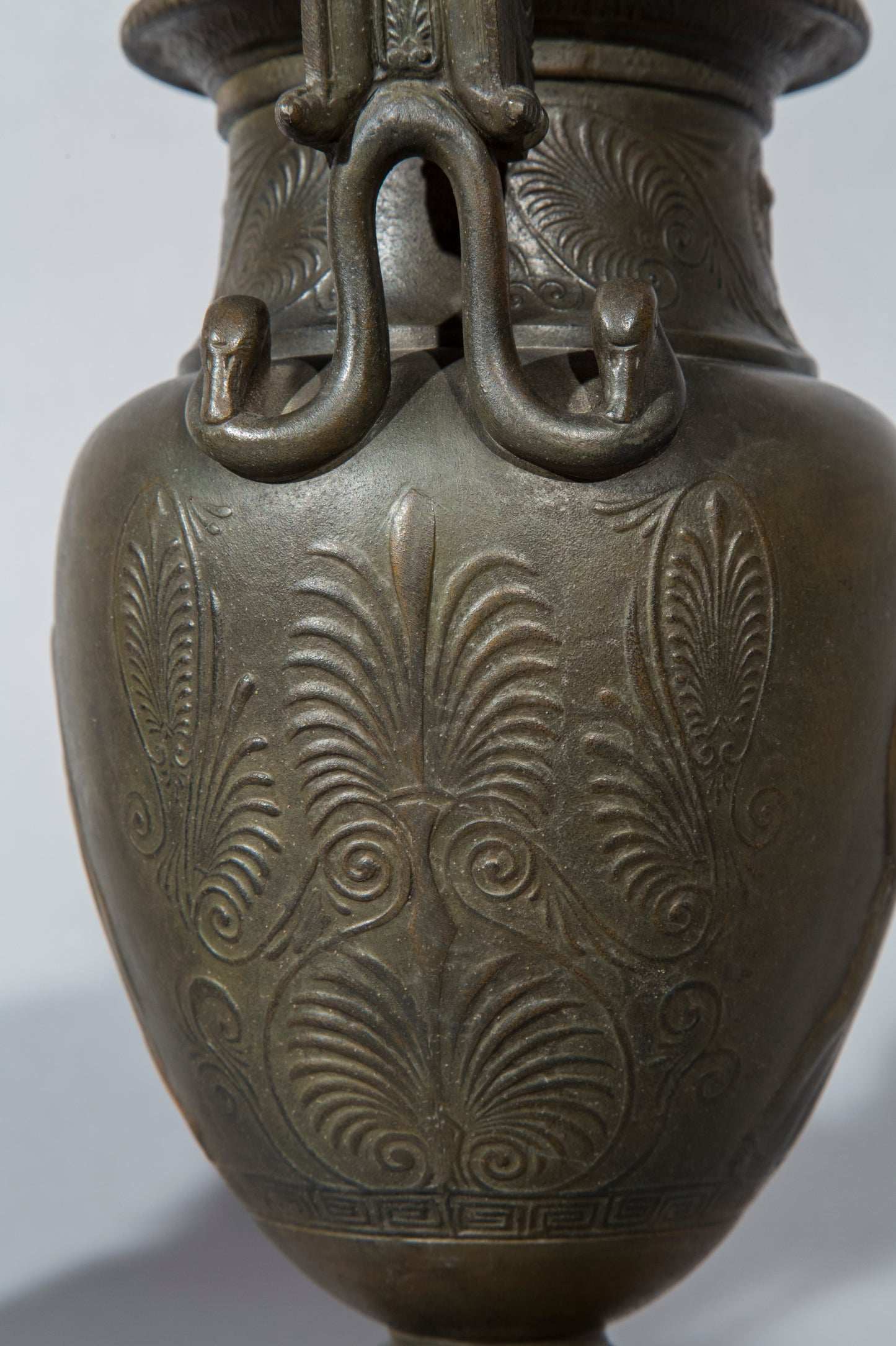 Pair of 19th Century Volute Krater Lamps