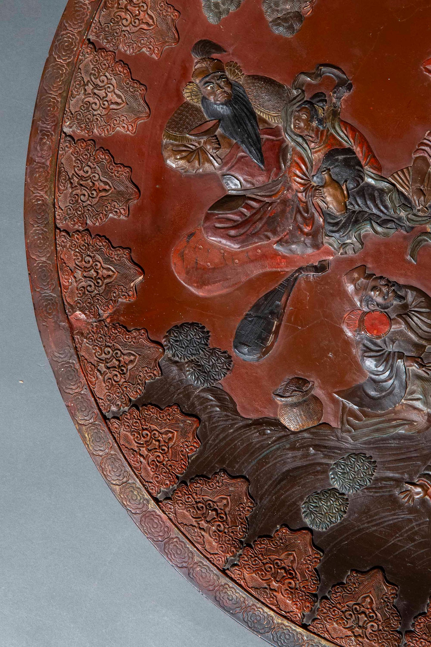 Monumental Japanese Pottery Dish