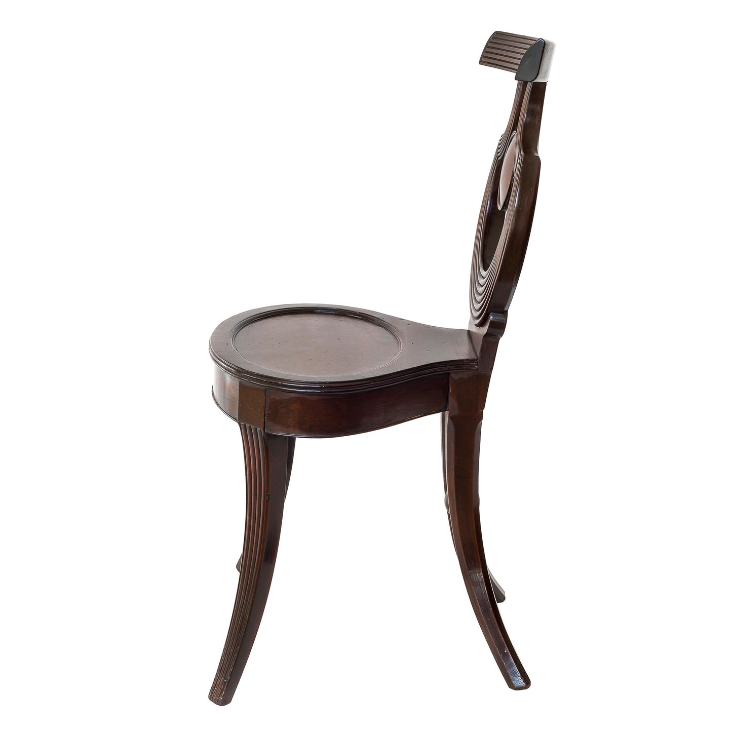 Fine George III Mahogany Hall Chair, in the Gillows Style