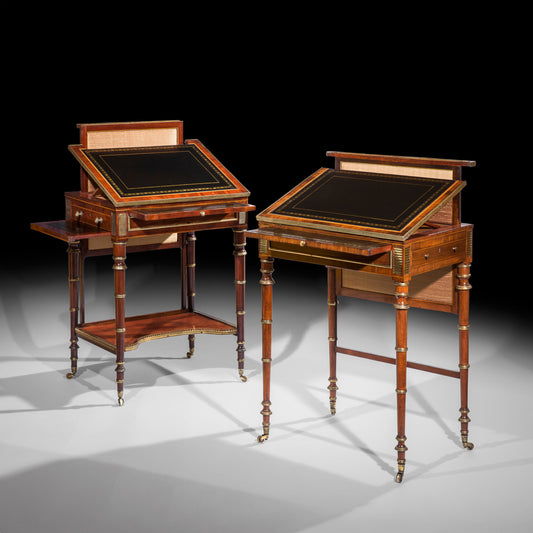 Near Pair of Regency Writing Tables attributed to John McLean