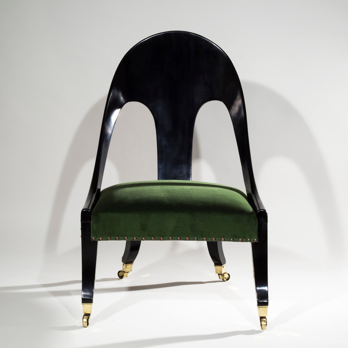 Regency Ebonised Klismos Slipper Chair