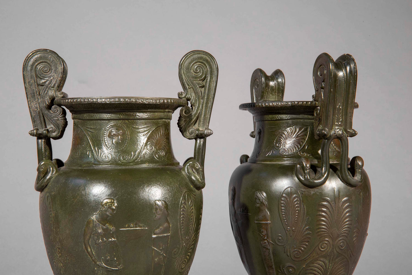 Pair of 19th Century Grand Tour Volute Kraters