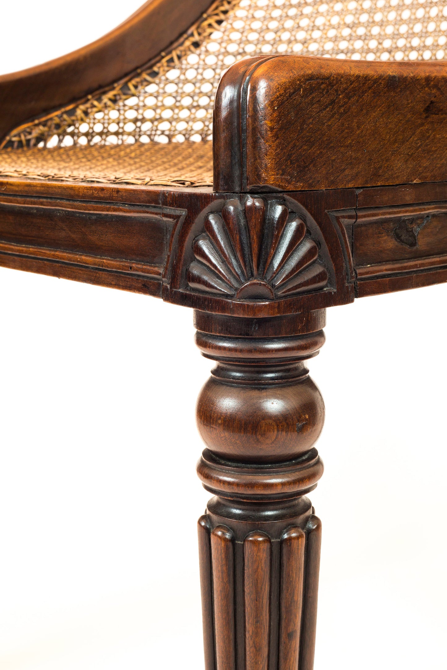 Fine Regency Bergere Chair, Attributed to Gillows