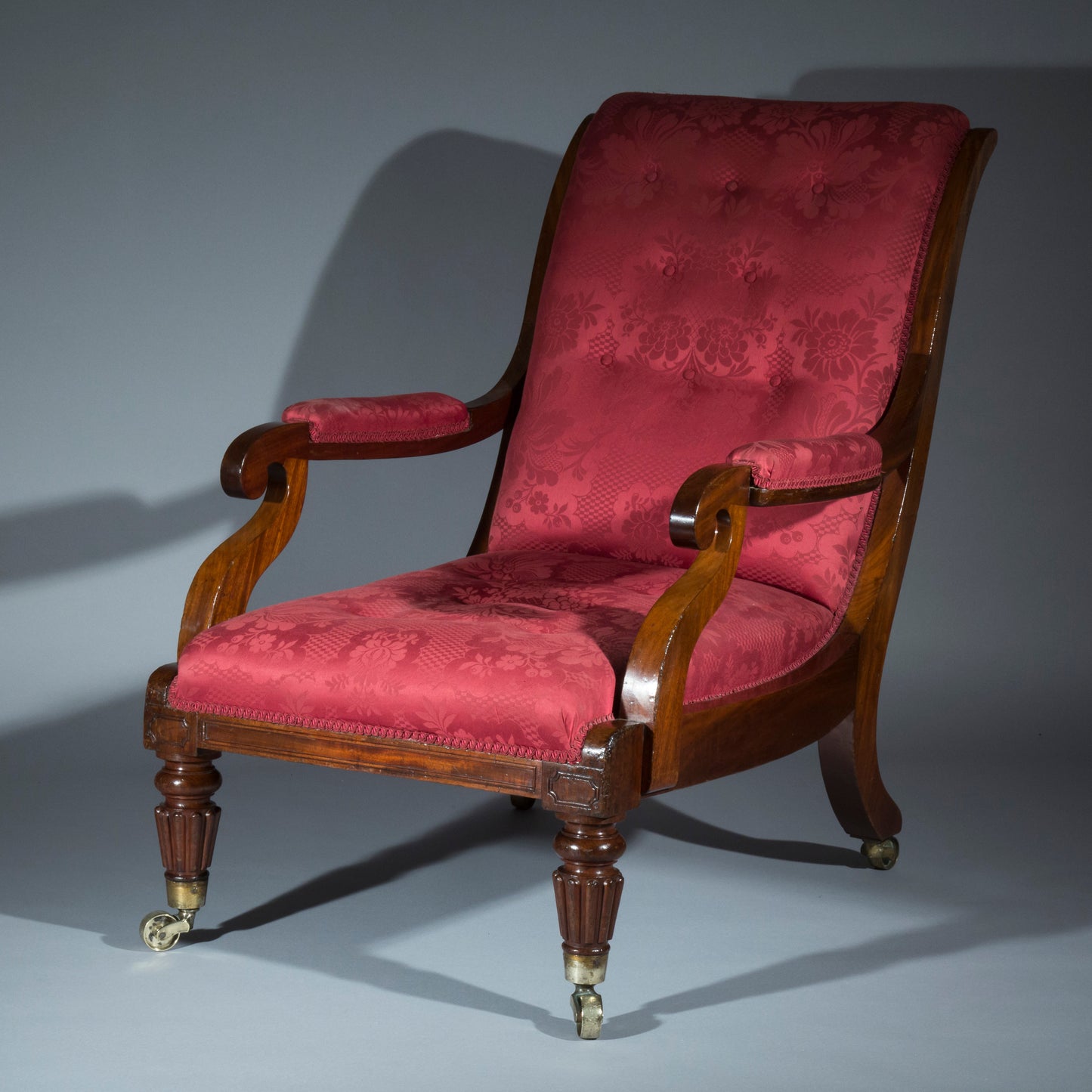 Large Regency Library Armchair, attributed to Gillows
