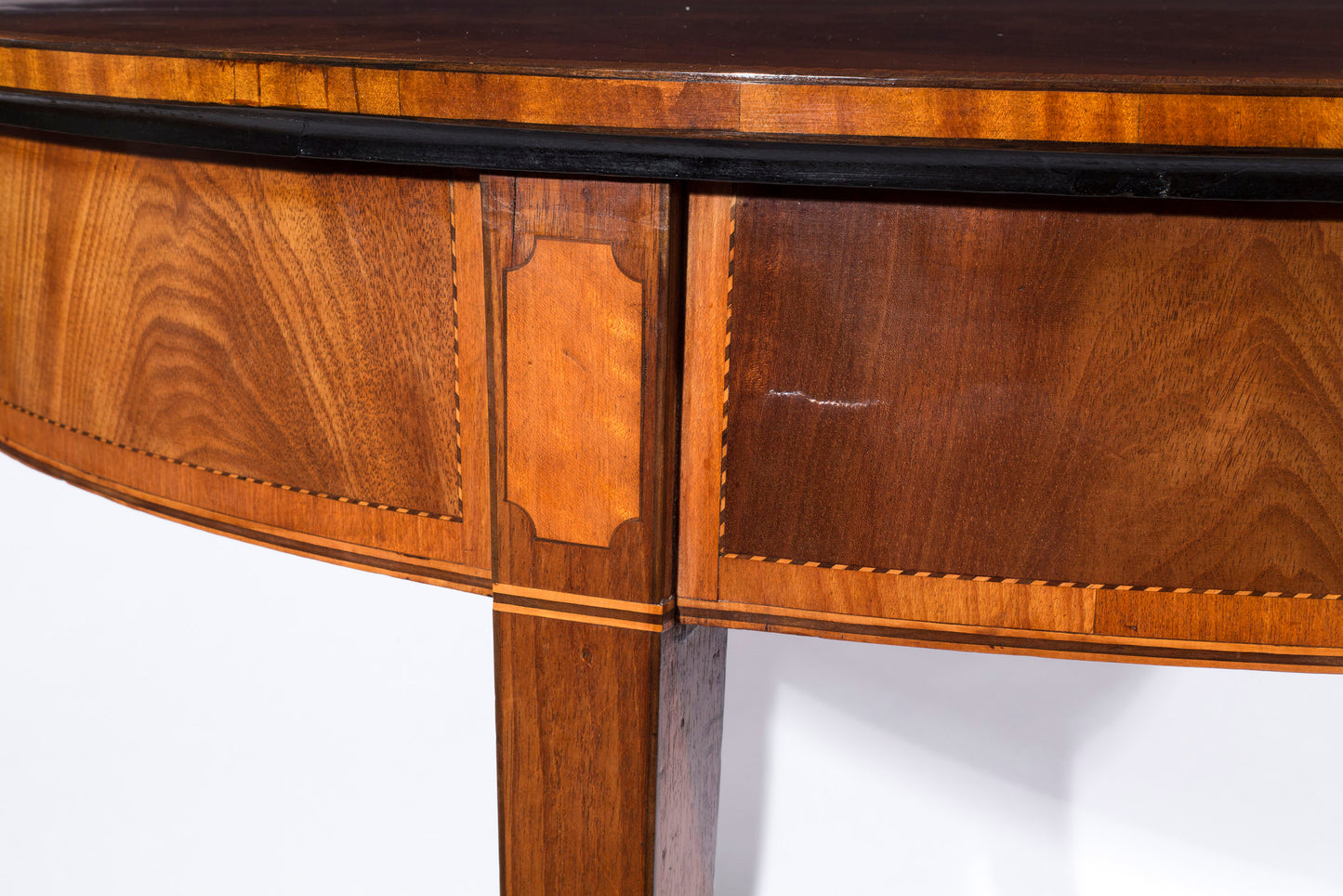 George III Figured Mahogany Tea Table