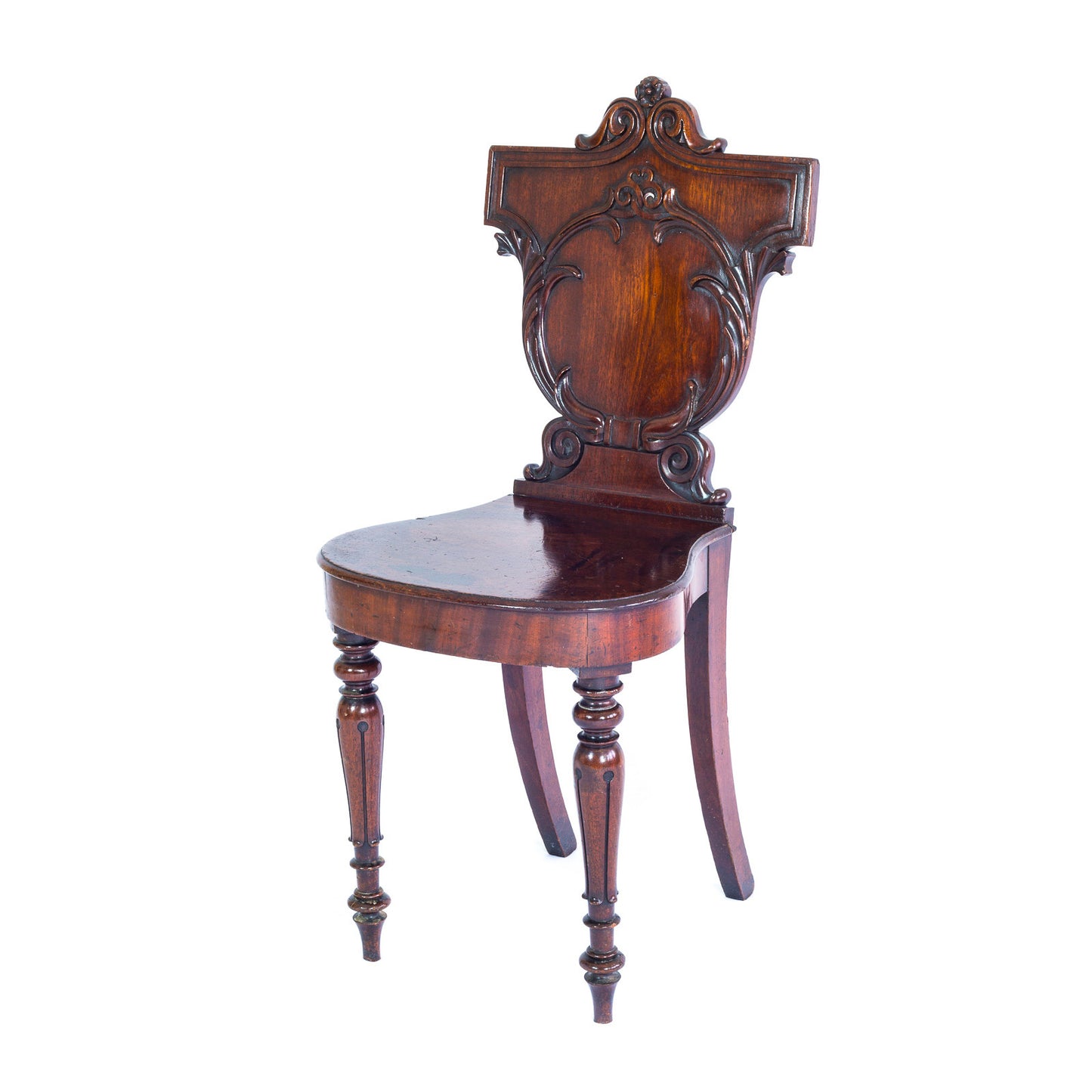 Fine Pair of Regency Hall Chairs