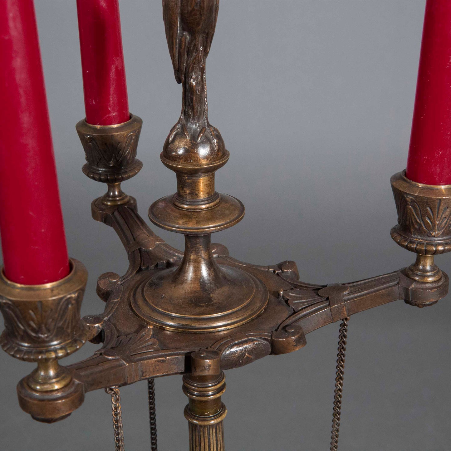 19th Century Bronze Etruscan Candelabrum