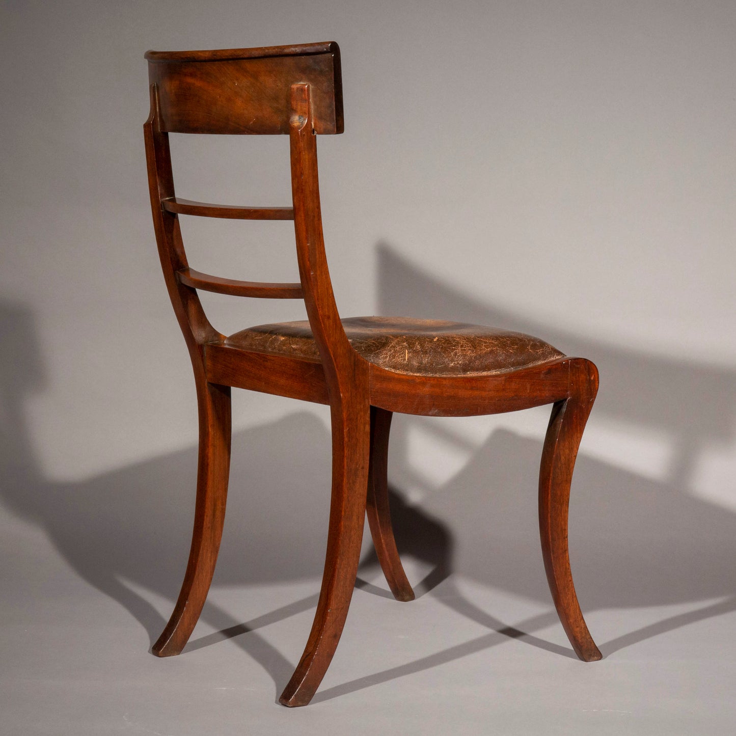 Set of Six Regency Mahogany Klismos Chairs