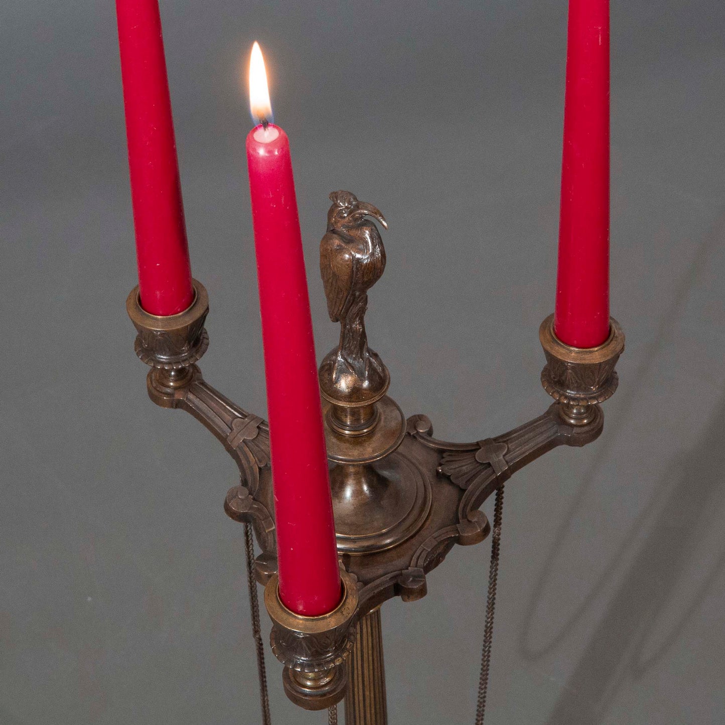 19th Century Bronze Etruscan Candelabrum