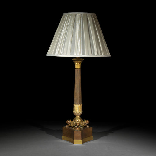 Fine 19th Century Bronze and Ormolu Table Lamp