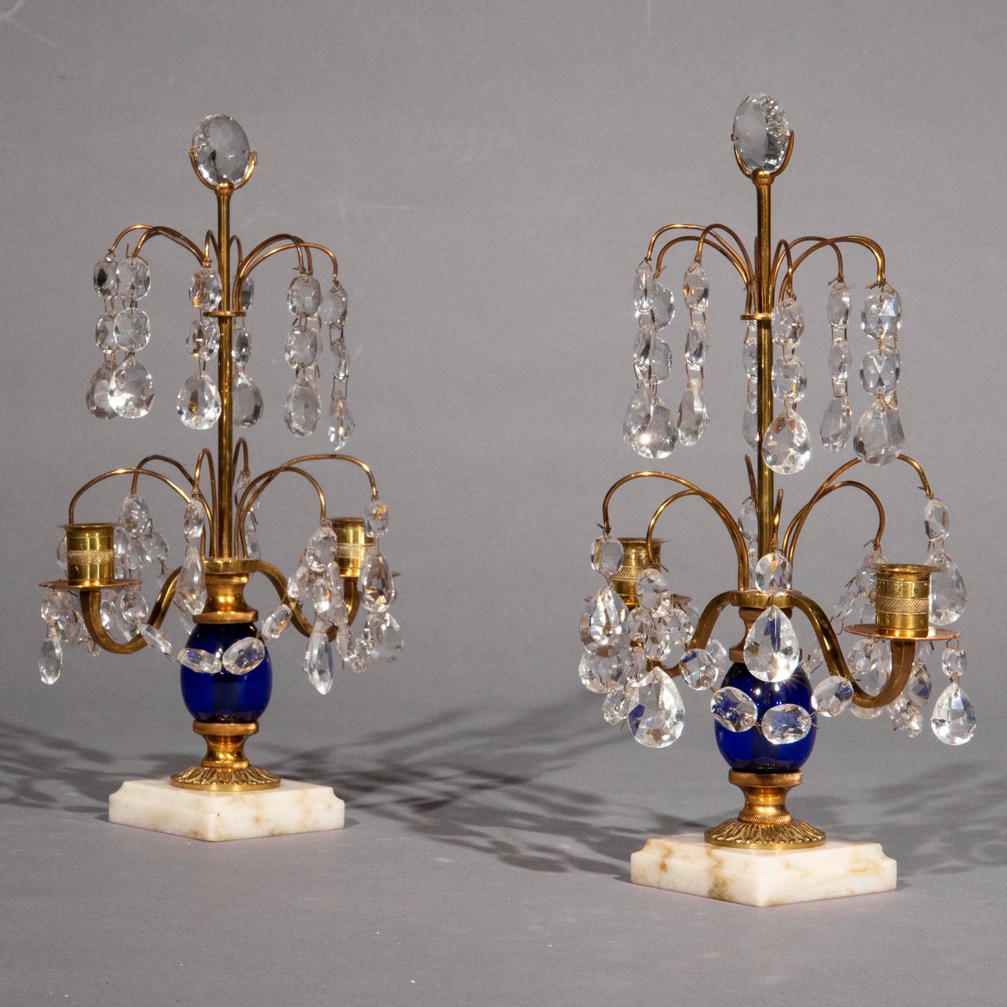 Pair of Swedish Gustavian Style Neoclassical Candelabra