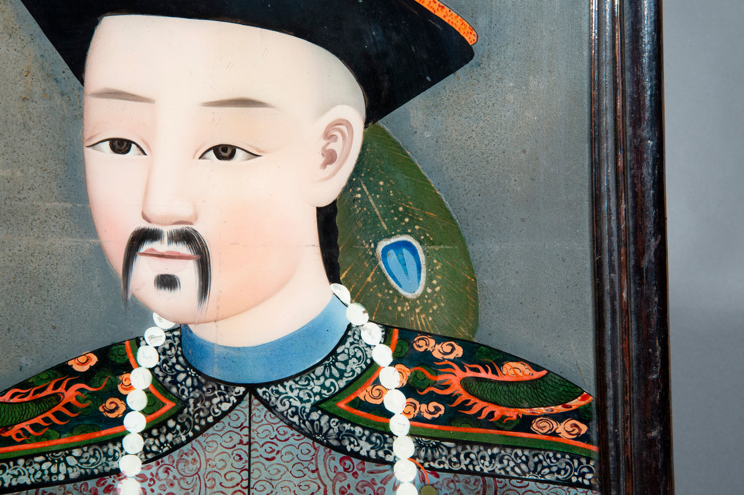 Early 19th Century Chinese Reverse Glass Portrait