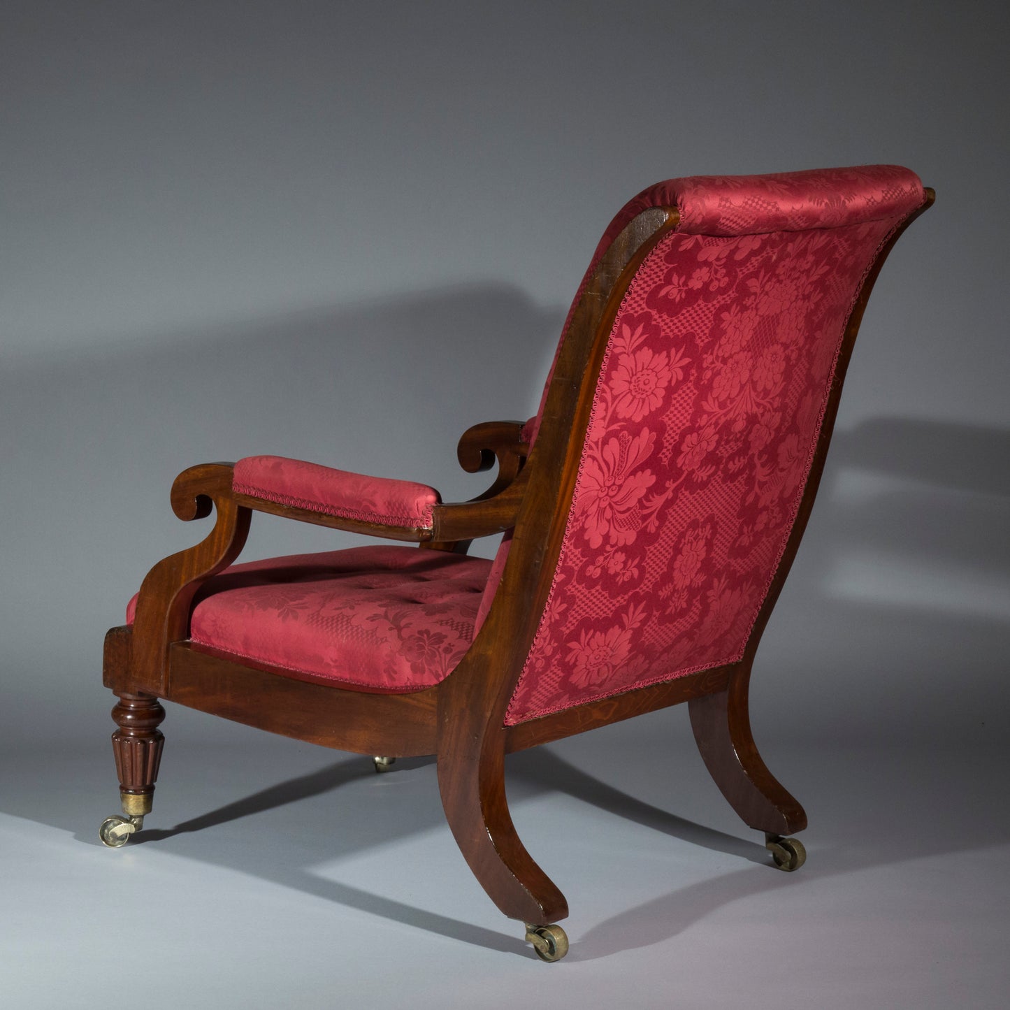 Large Regency Library Armchair, attributed to Gillows