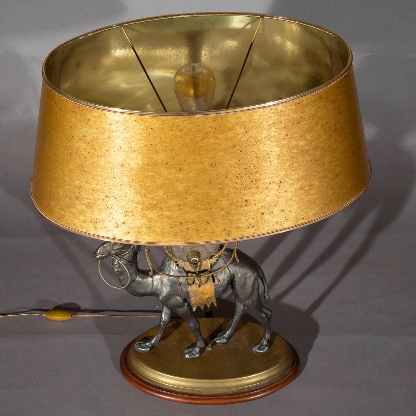 Unusual Napoleon III Camel Table Lamp